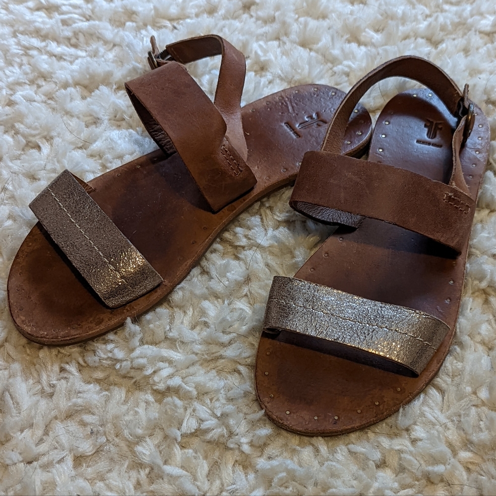 Frye Ally 2 Leather Sling Sandals